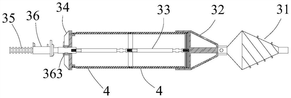 A kind of top pull construction method