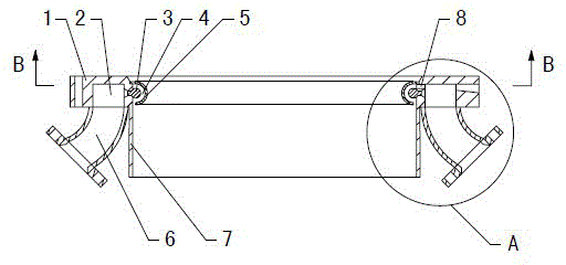 Processing method of gasification furnace quenching ring