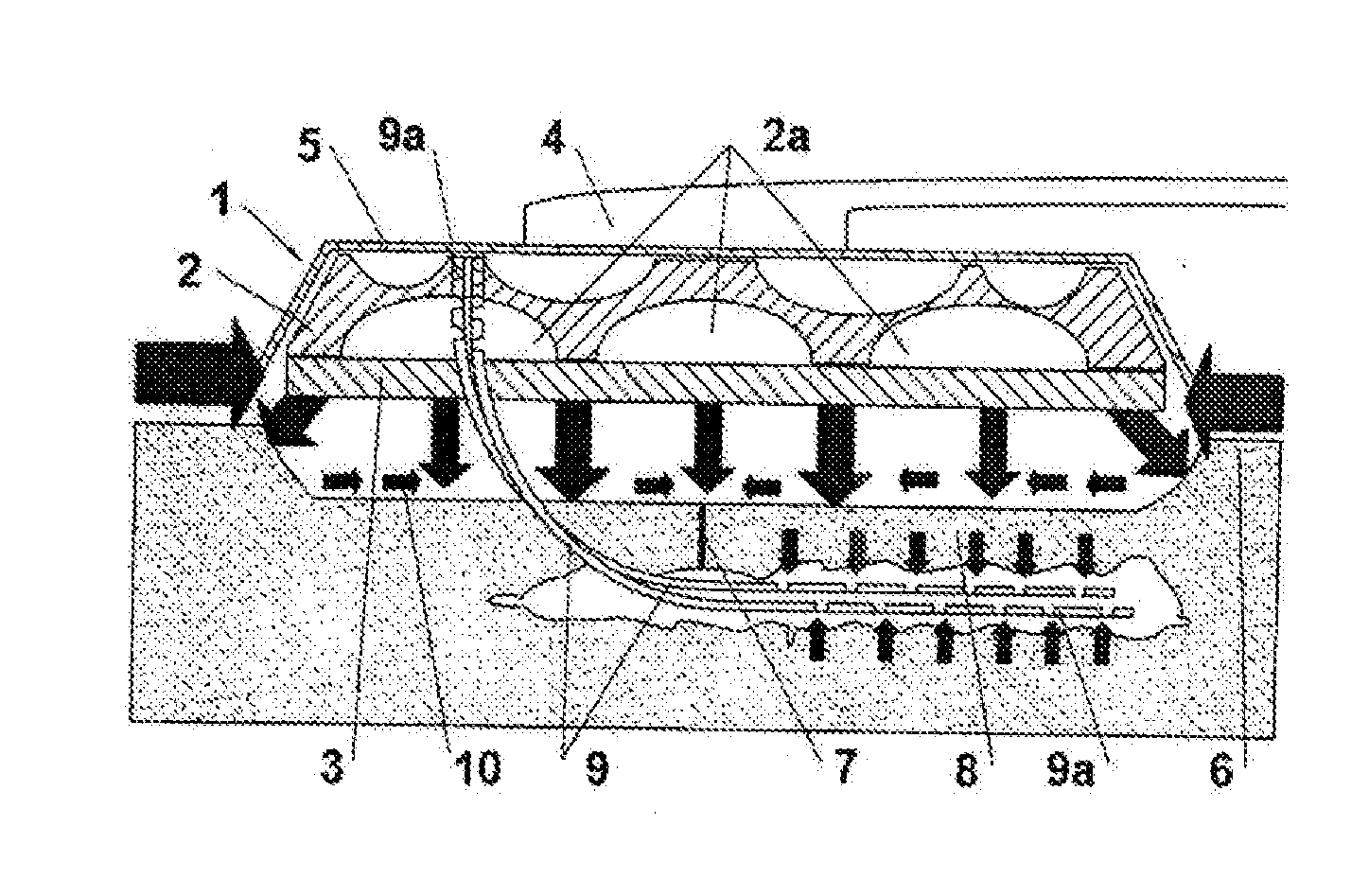 Perfecting of the improved vacuum dressing and the use thereof in vacuum-assisted therapy