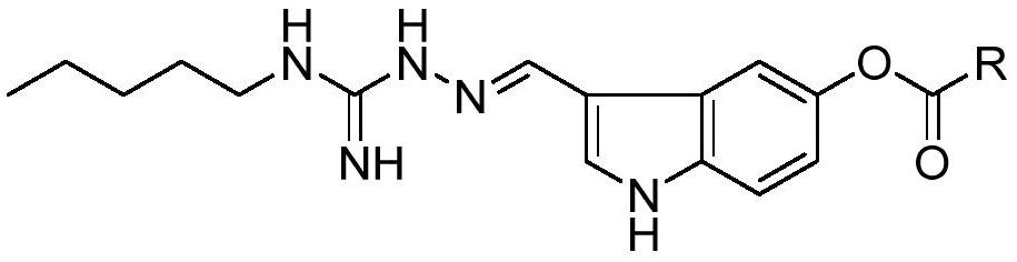 Indole guanidine compound as well as preparation method and application thereof