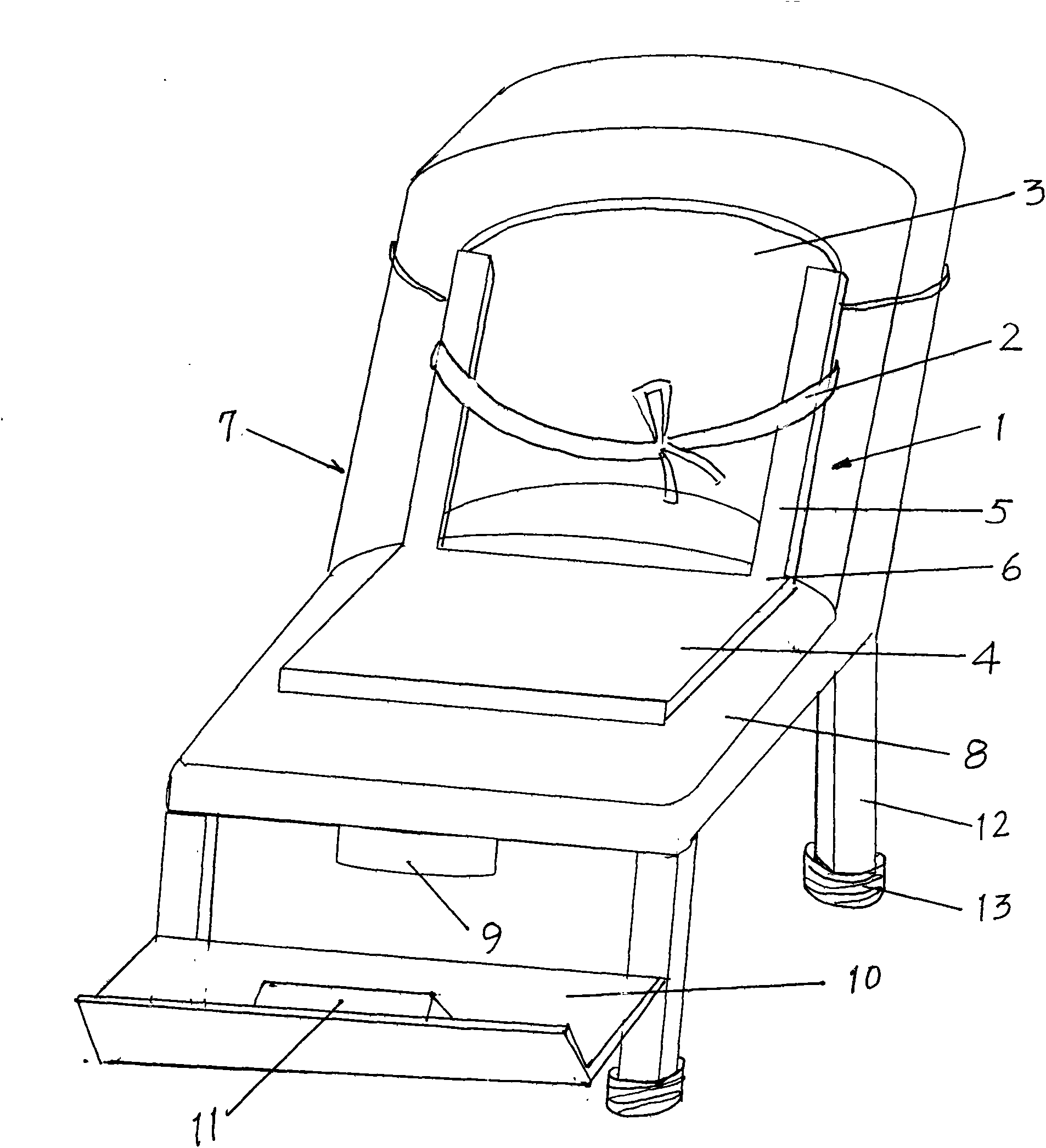 Rehabilitation device for intervertebral disc protrusion by biological method