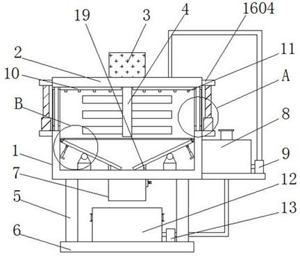 Paved sand treatment device and method for peacock breeding