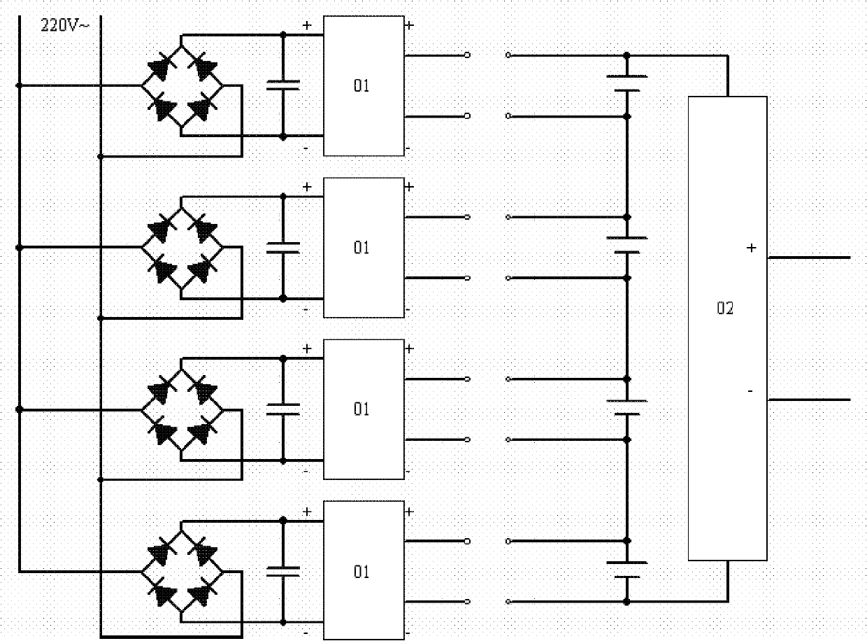 Charging circuit for equalizing activation of multi-section series lithium ion battery pack and battery pack