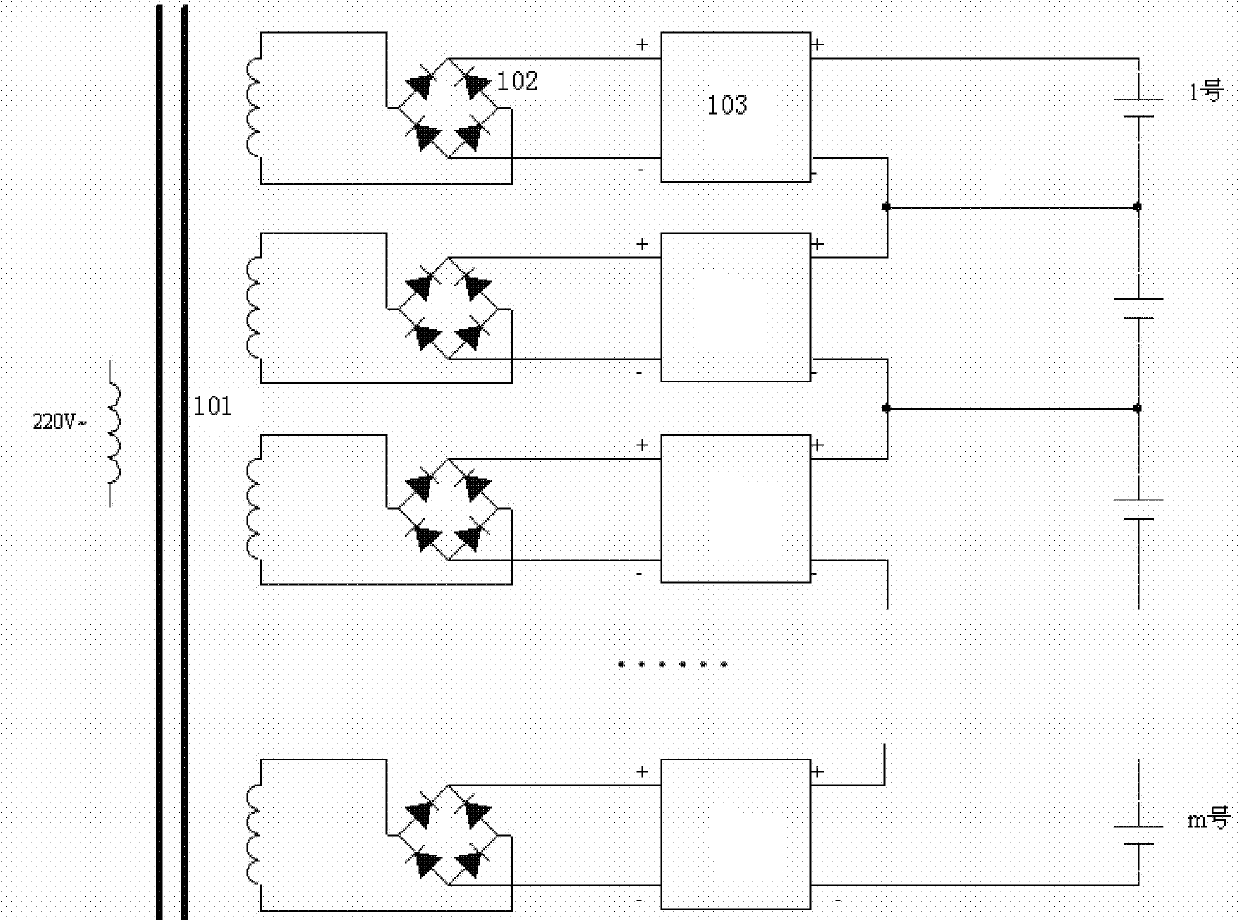 Charging circuit for equalizing activation of multi-section series lithium ion battery pack and battery pack