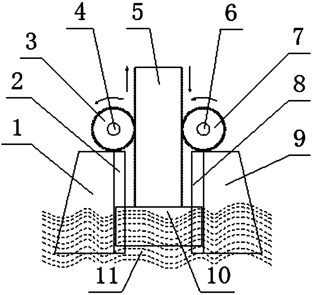 Seawater wave power generation device with isolation cover