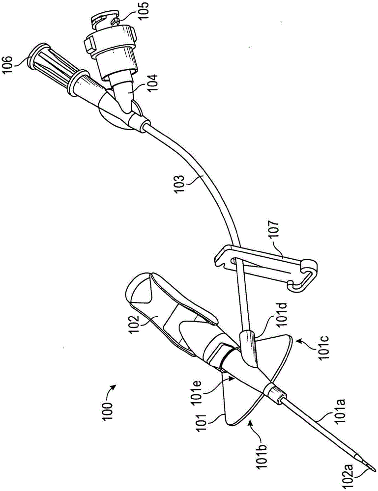 Extension tubing strain relief