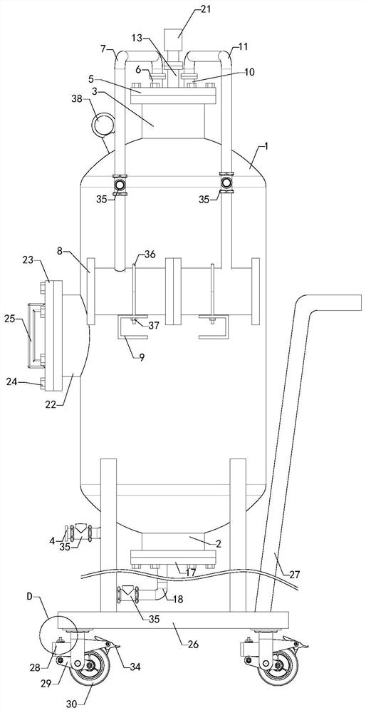 Remote aqueous film-forming foam fire extinguishing device