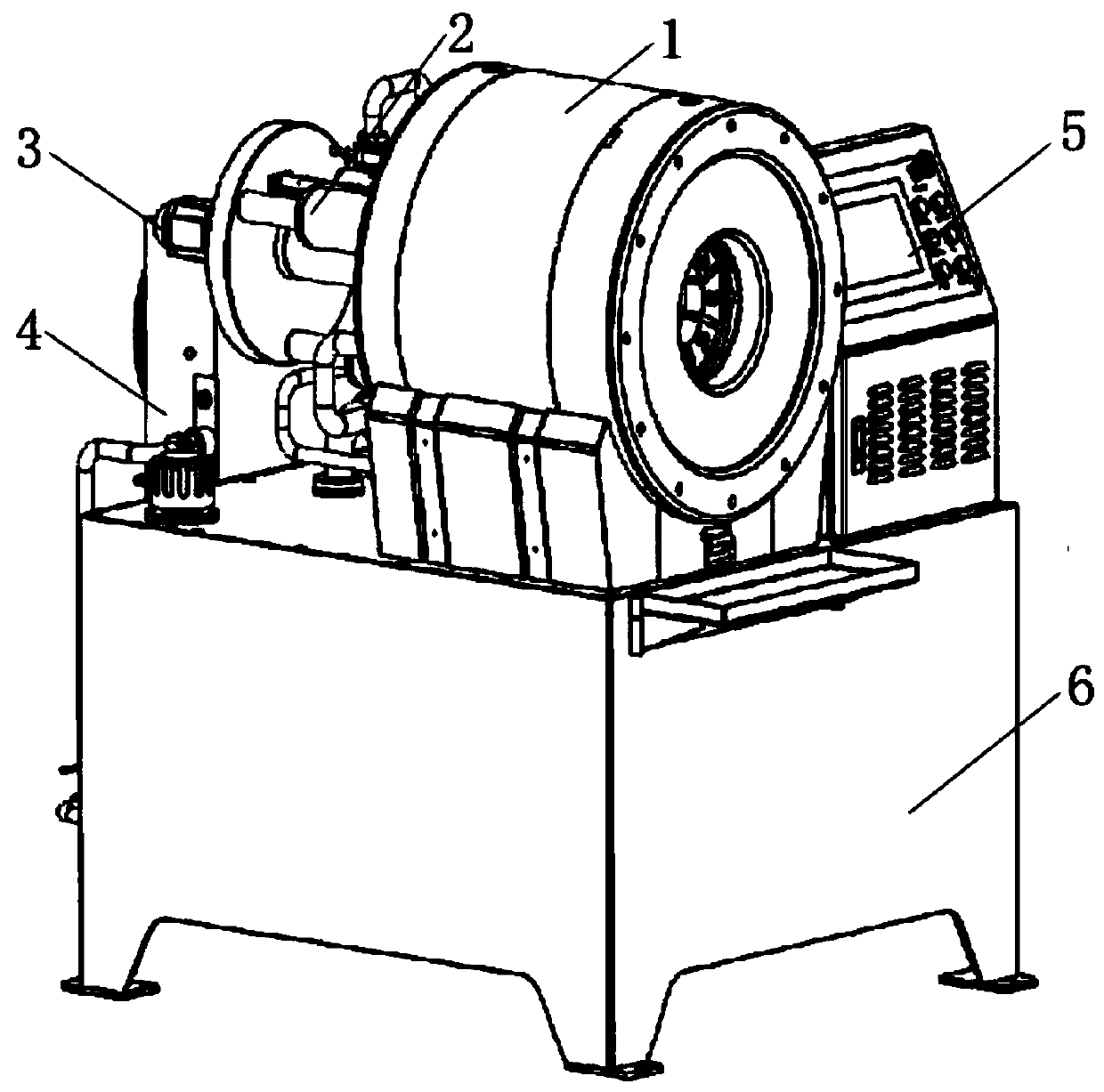 Uniform distribution method for mold bases, uniform distribution mechanism for mold bases and double-cone channel crimping machine