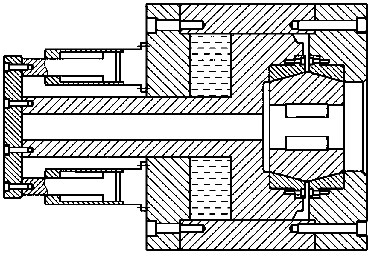 Uniform distribution method for mold bases, uniform distribution mechanism for mold bases and double-cone channel crimping machine