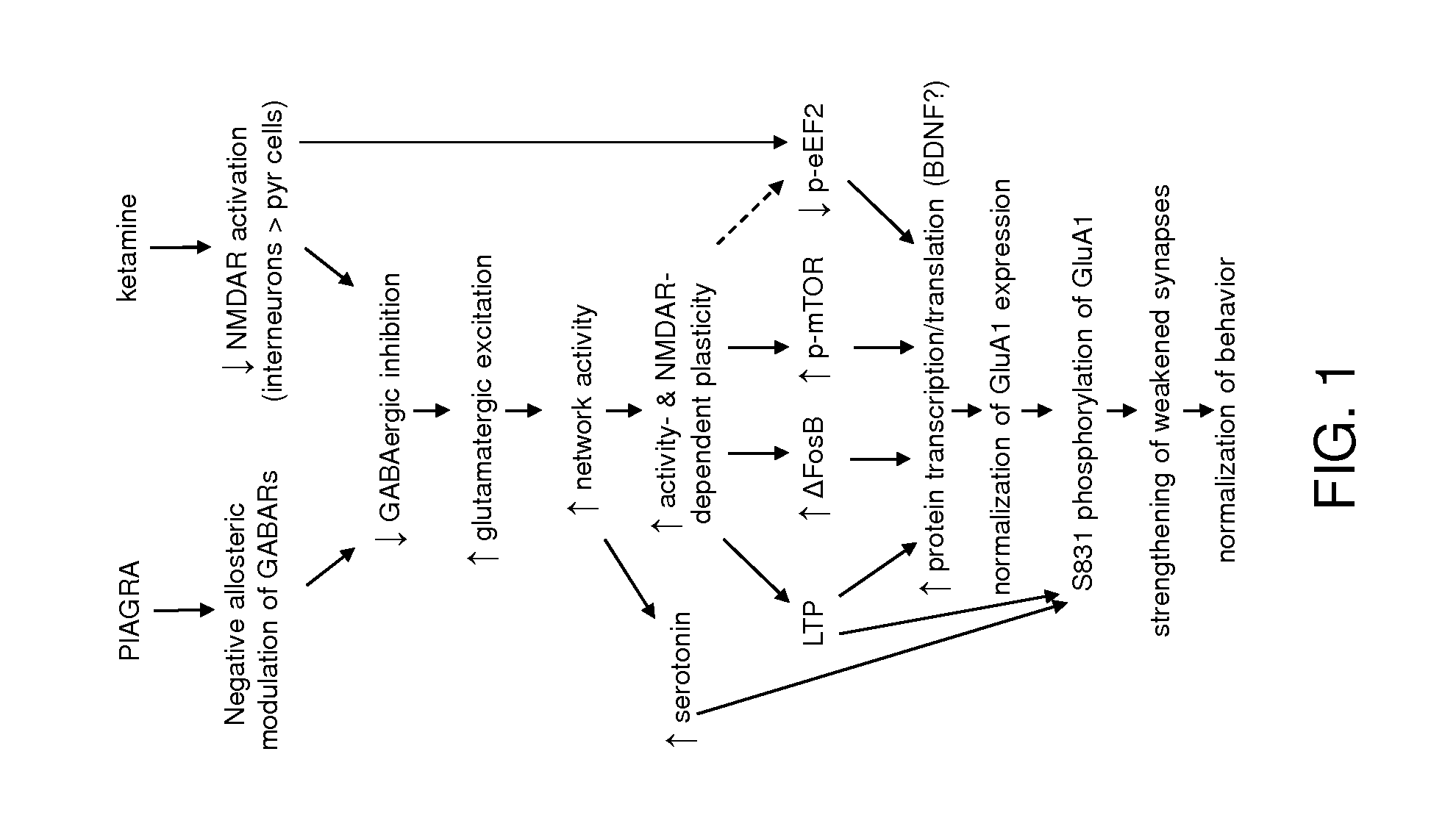 Use of negative modulators of gaba receptors containing alpha5 subunits as fast acting antidepressants