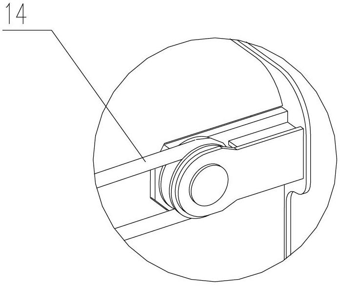 Rope row type telescopic boom mechanism and crane provided with same