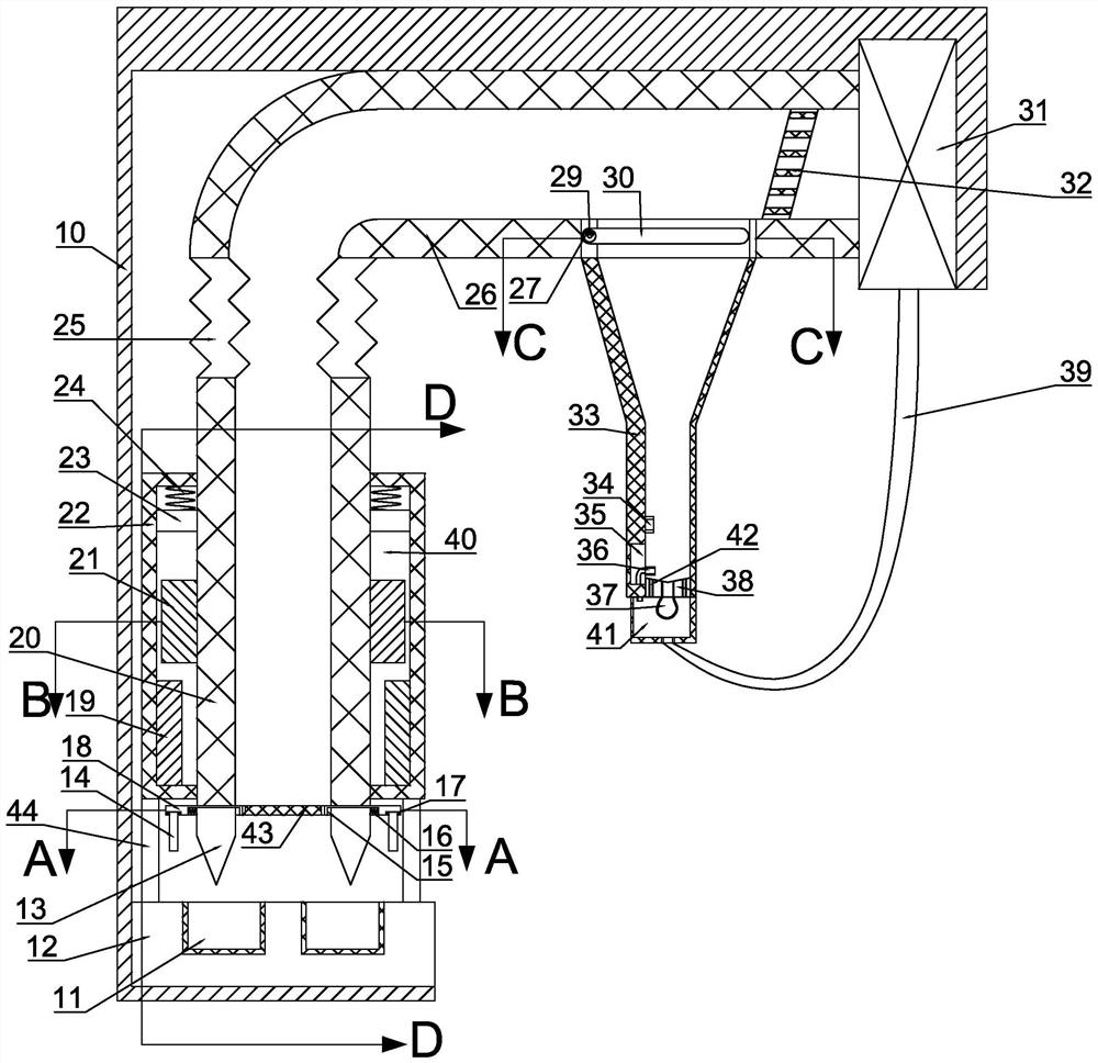 A recycling and processing system for metal buttons of waste clothes