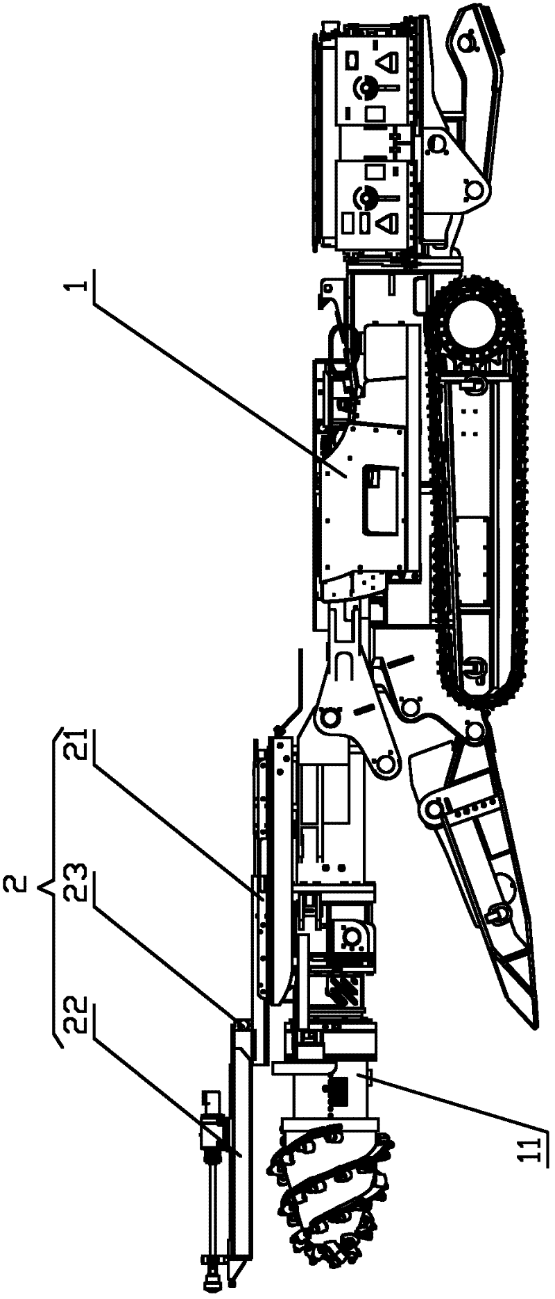 Tunneling and drilling all-in-one machine