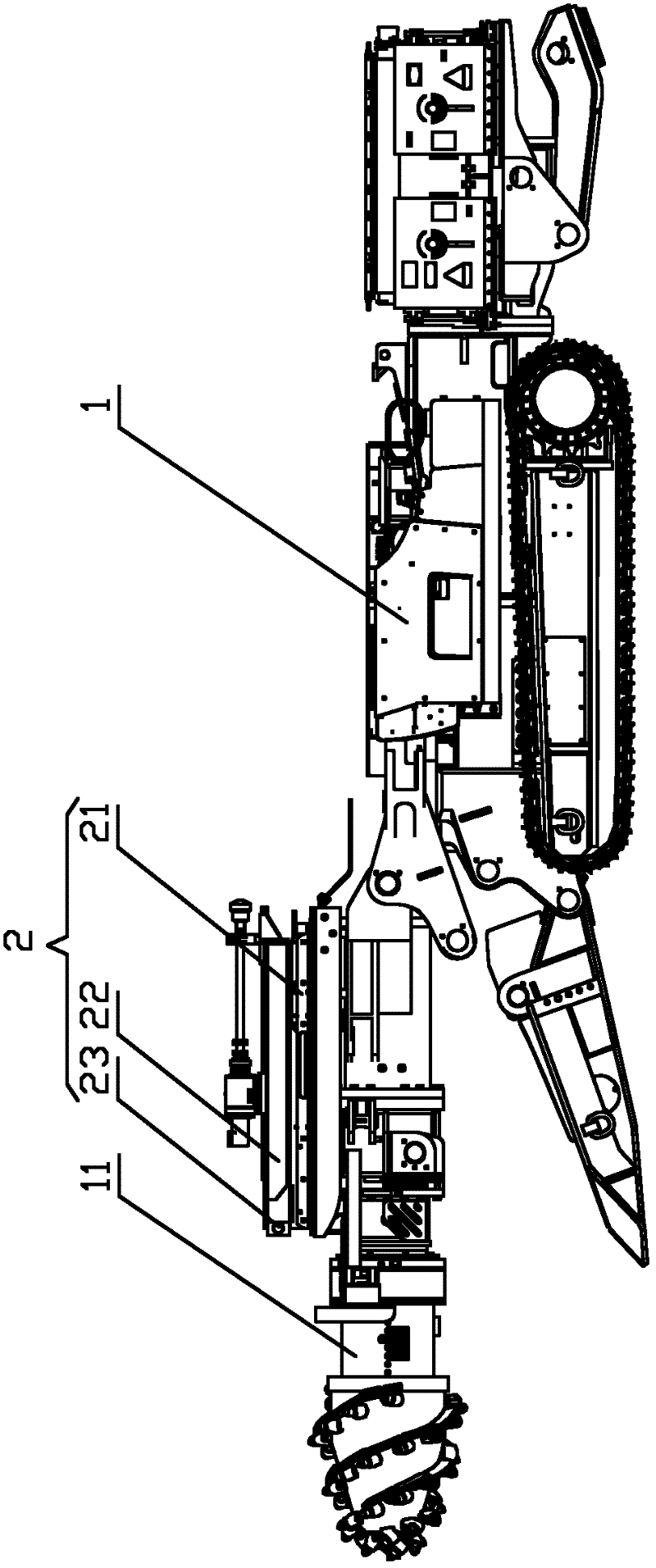 Tunneling and drilling all-in-one machine