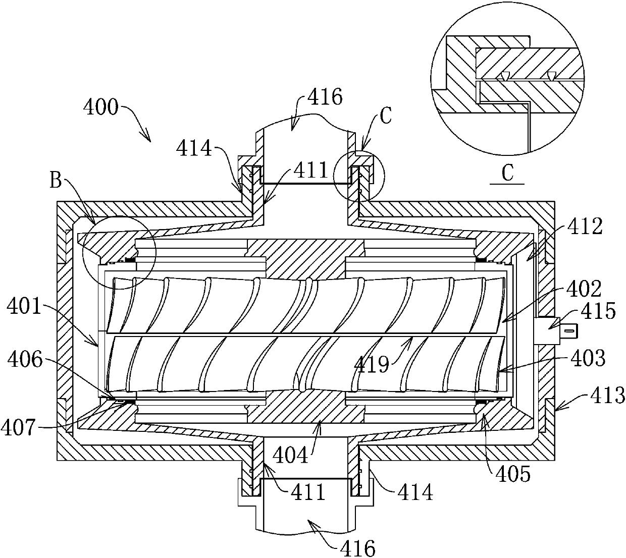 Negative pressure drainage device