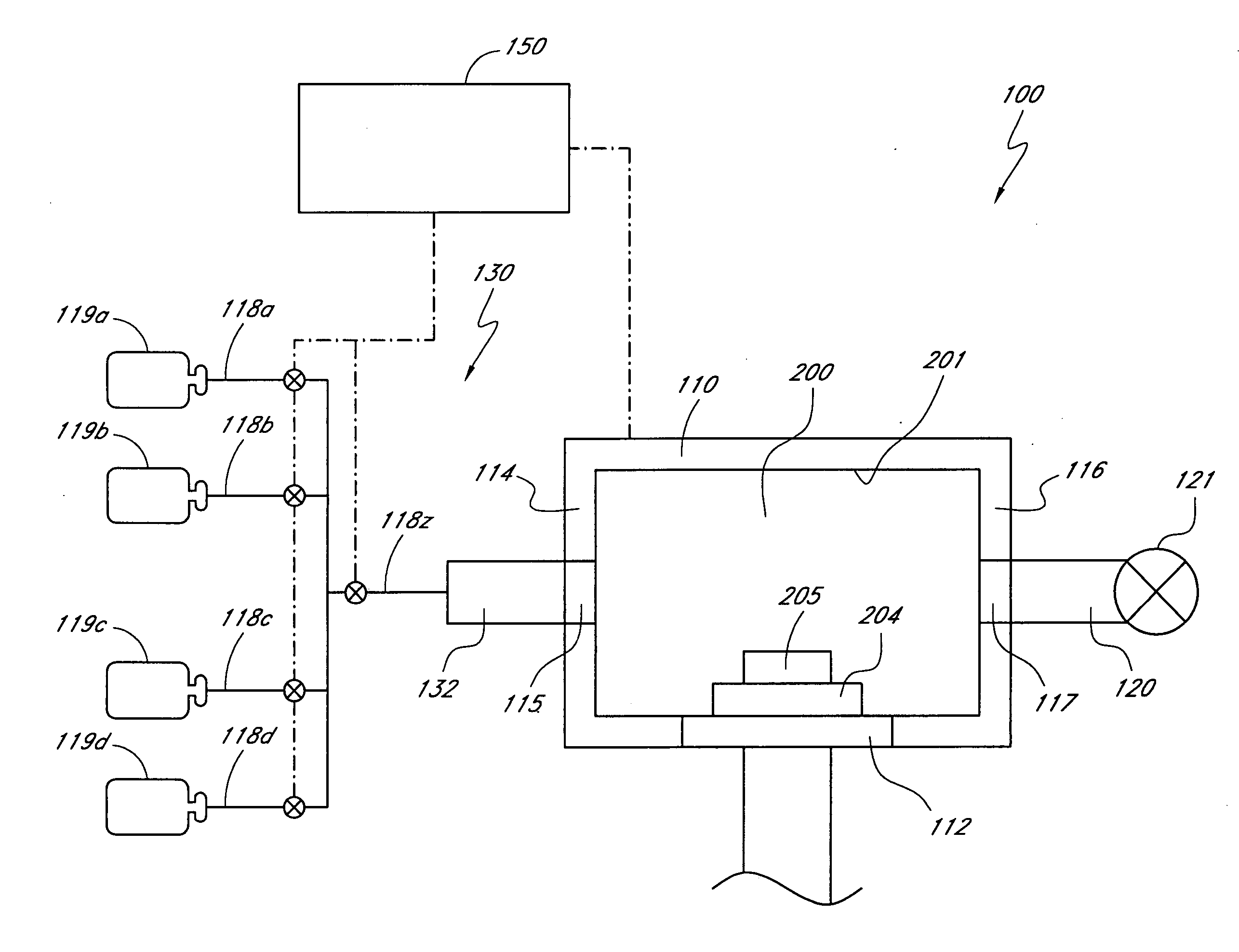 Reactor surface passivation through chemical deactivation