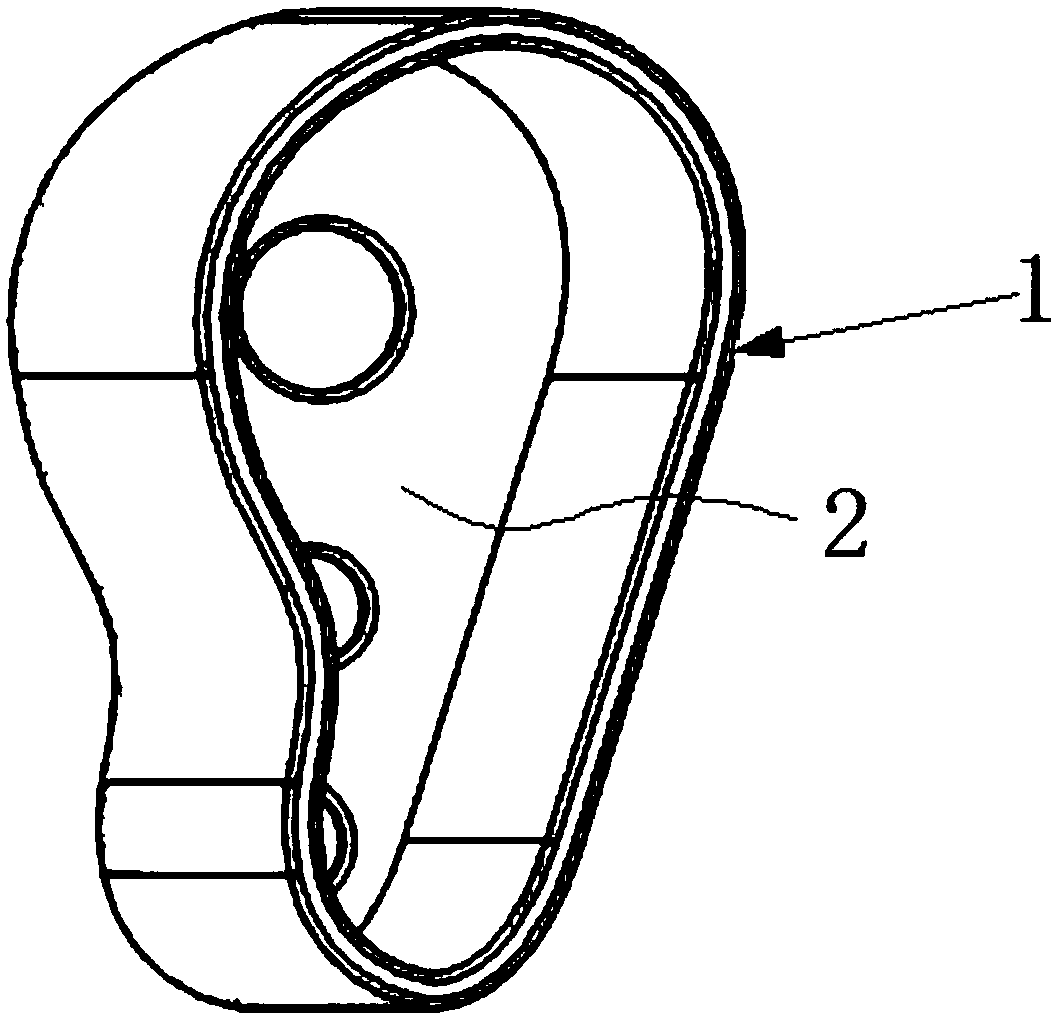 Laptop rotary shaft cavity and manufacturing technology thereof