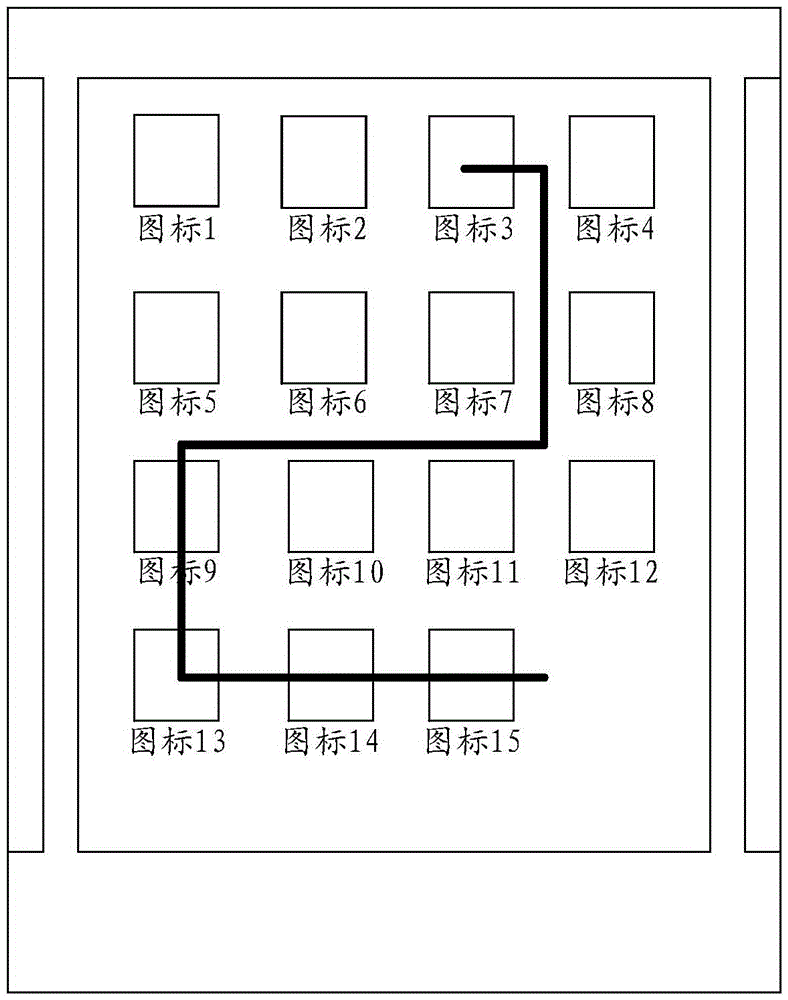 Management method and device of application icon