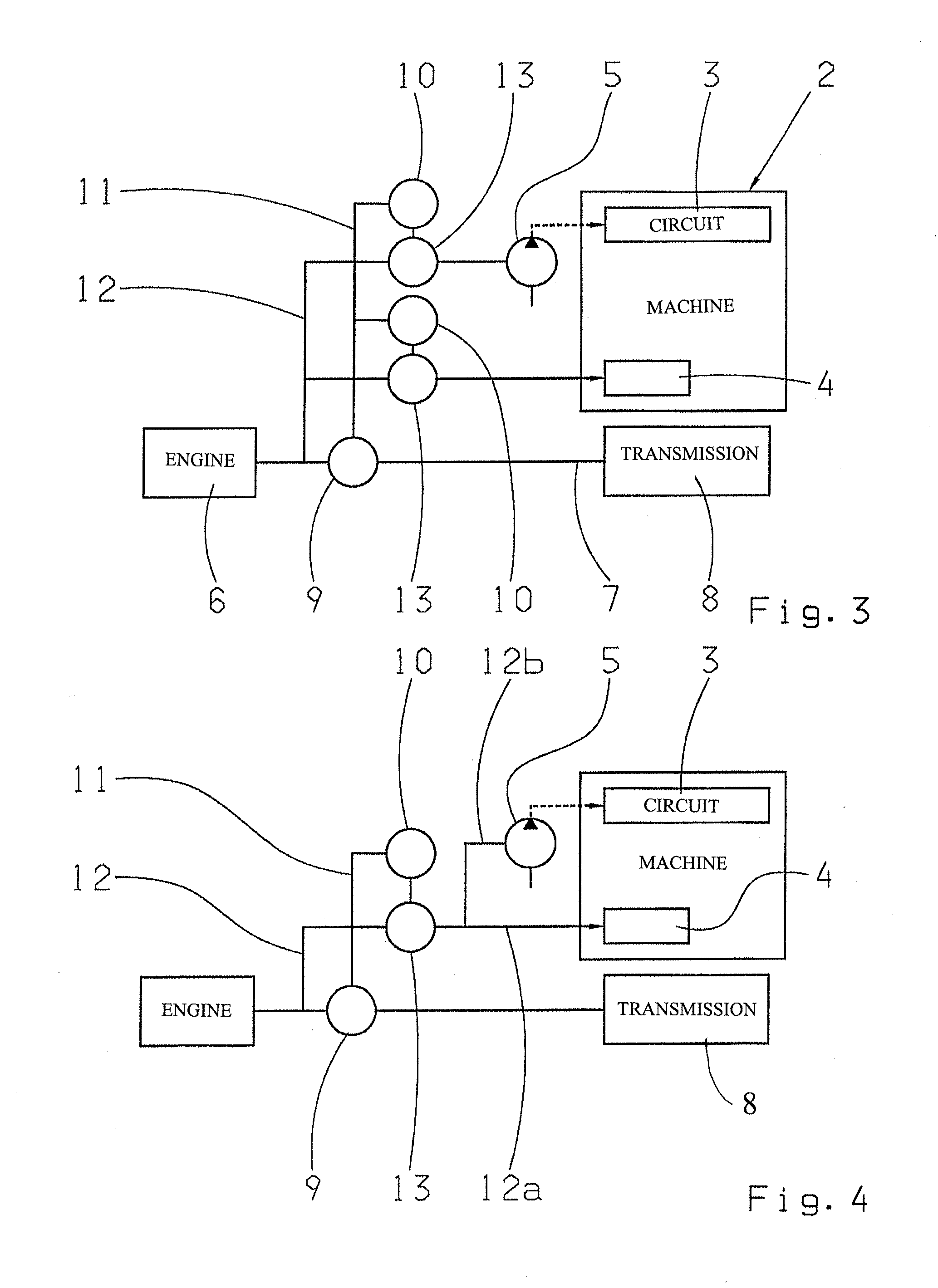 Device for driving working equipment of a commercial vehicle