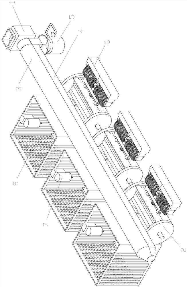 Environment-friendly domestic rabbit feeding device and feeding method thereof