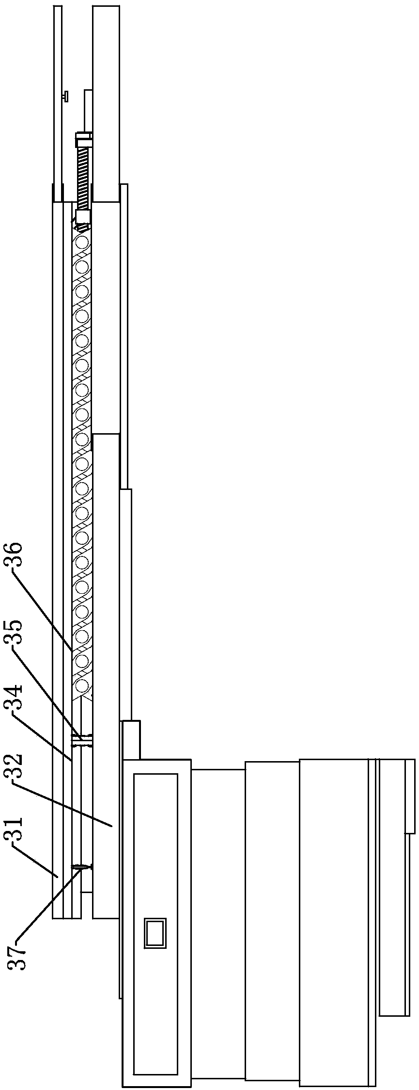 Placement positioning device of medical electron linear accelerator