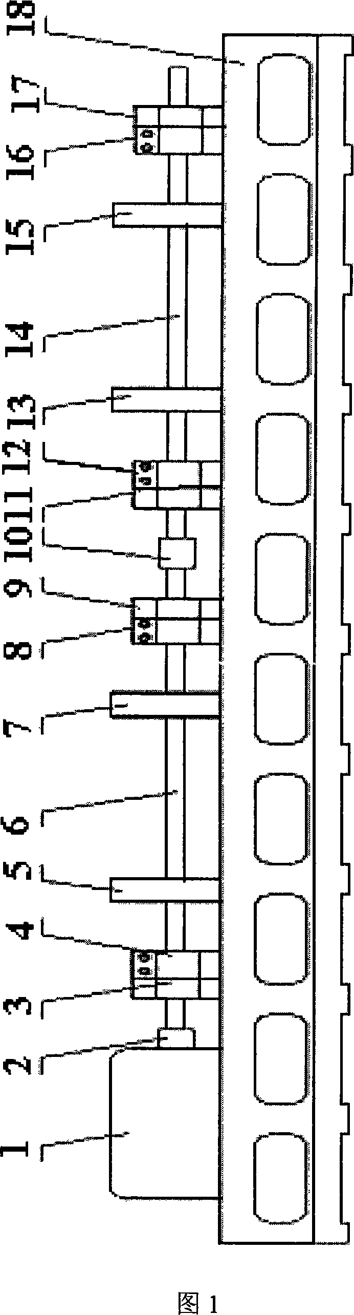 Shafting dynamic balance experimental bench