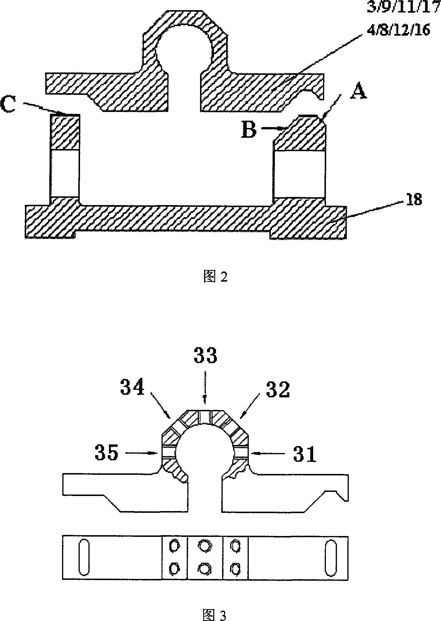 Shafting dynamic balance experimental bench