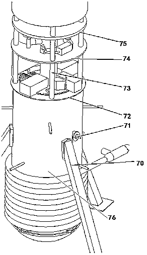 Multilevel eddy current electromagnetic ultrafine dust flue gas treatment device for cracking reaction of methyl alcohol