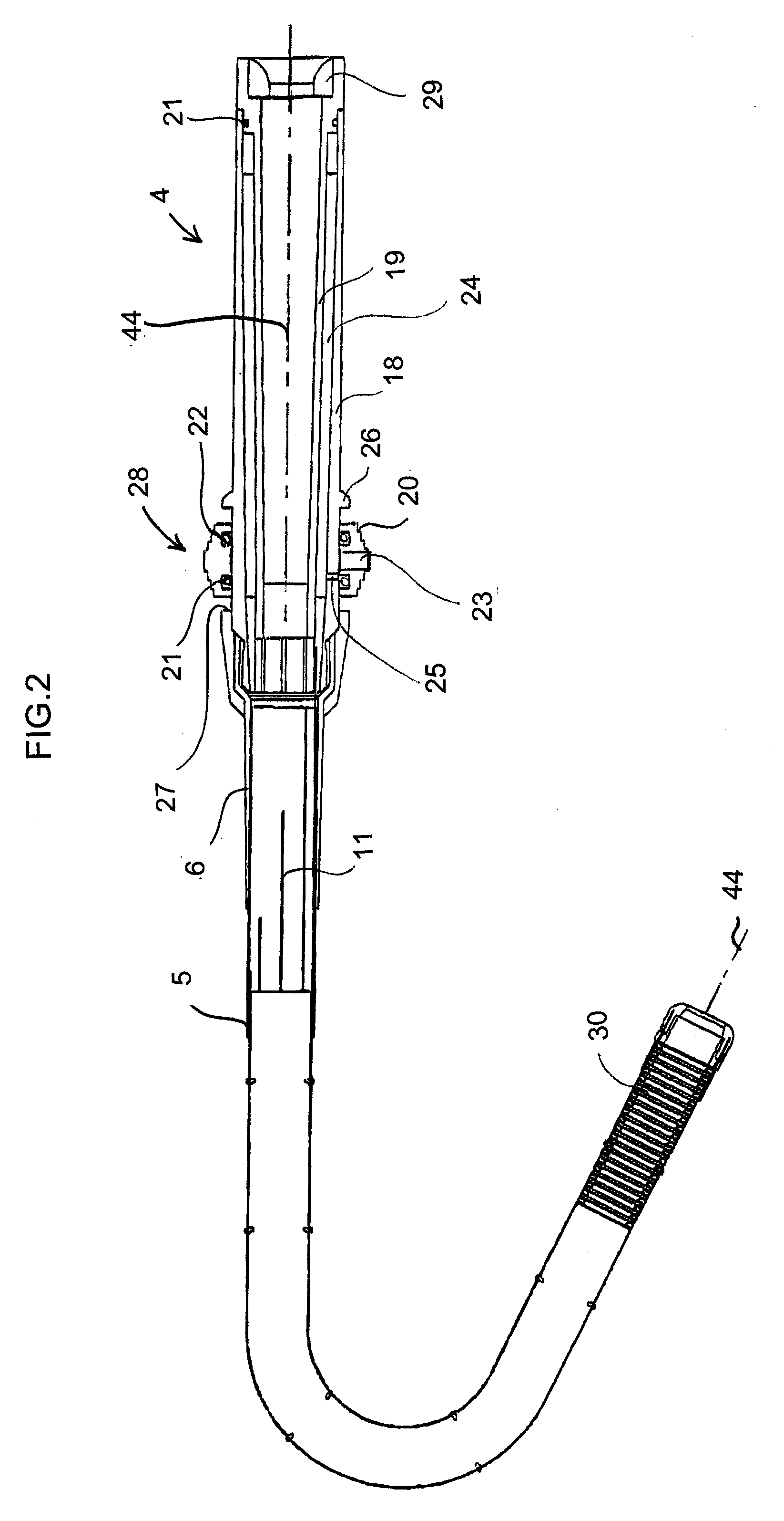 Torque-Transmitting, Variably-Flexible, Corrugated Insertion Device and Method for Transmitting Torque and Variably Flexing a Corrugated Insertion Device