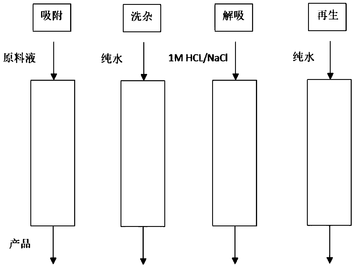 Process for separating and removing citrinin in nuclease liquid by utilizing chromatographic technology