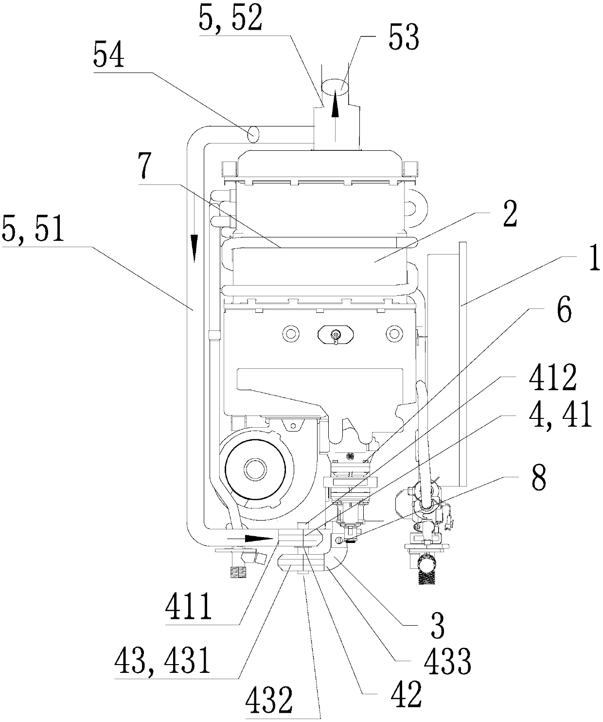 Pressure boost gas water heater and control method