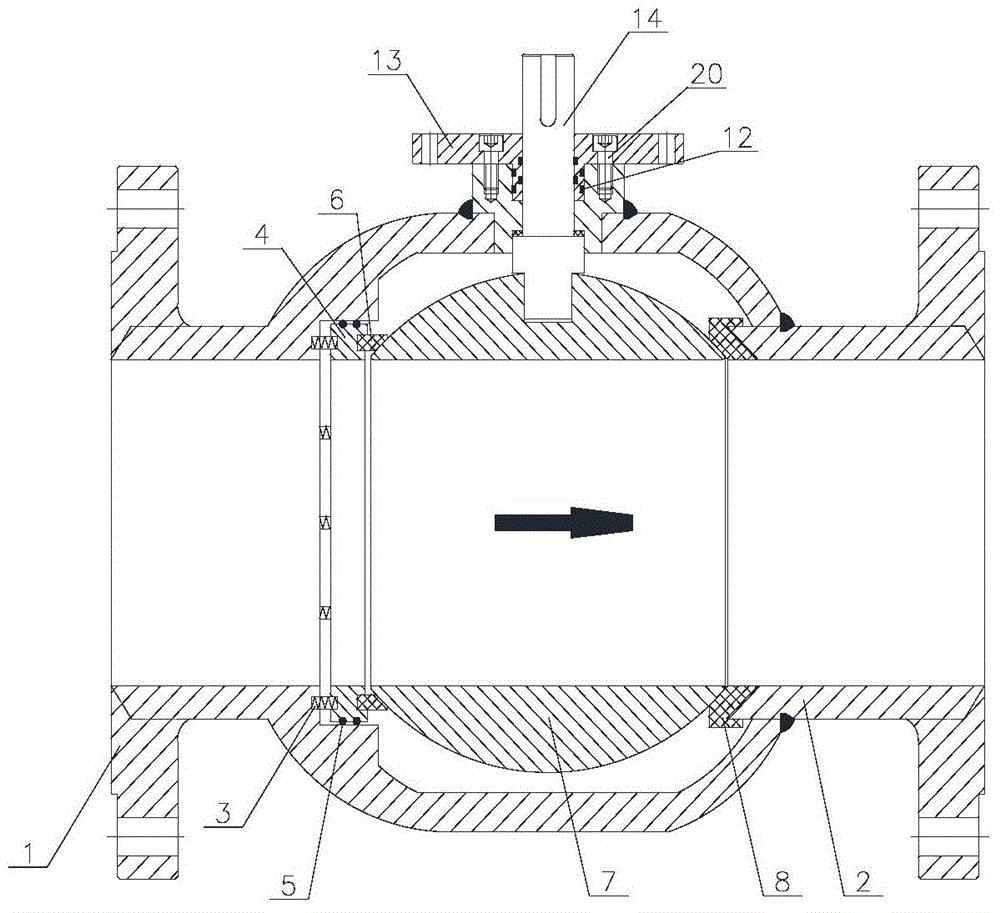 Safety double-sealed ball valve