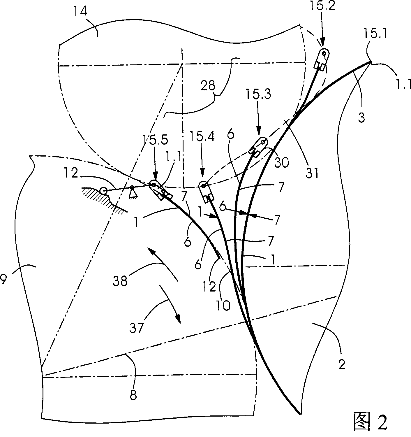 Apparatus for turning plane printed matter in half turning paper treating machine