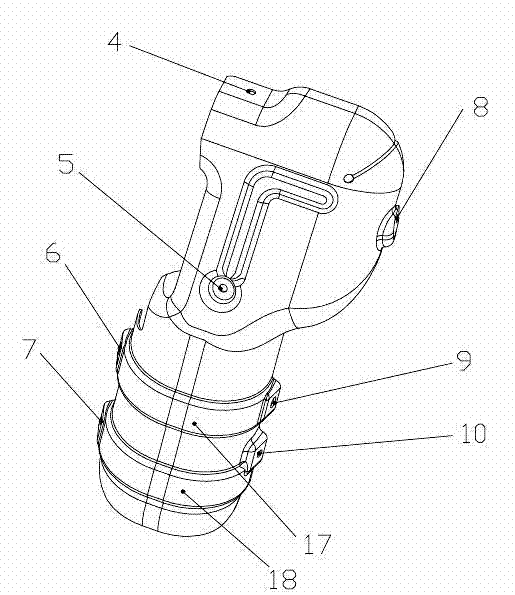 Supercharger engine hot end heat insulating shield assembly