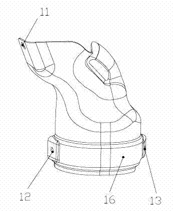 Supercharger engine hot end heat insulating shield assembly