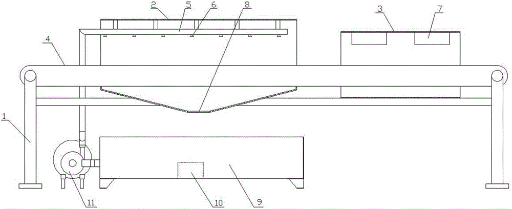 Continuous food defrosting device