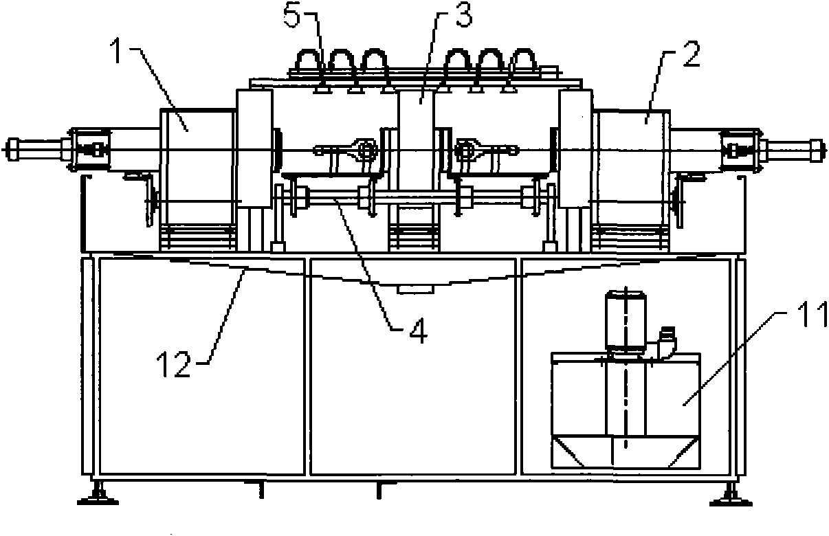 Semi-automatic AC/DC fluorescence magnetic prospecting set dedicated for connecting rod