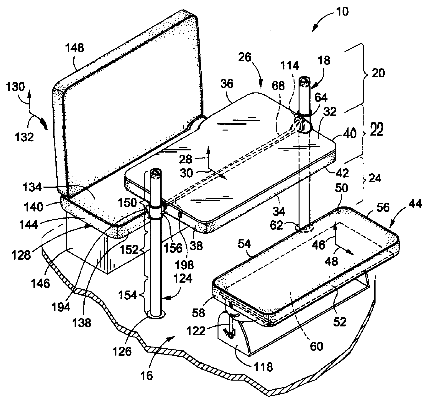 Multipurpose vehicle furniture system