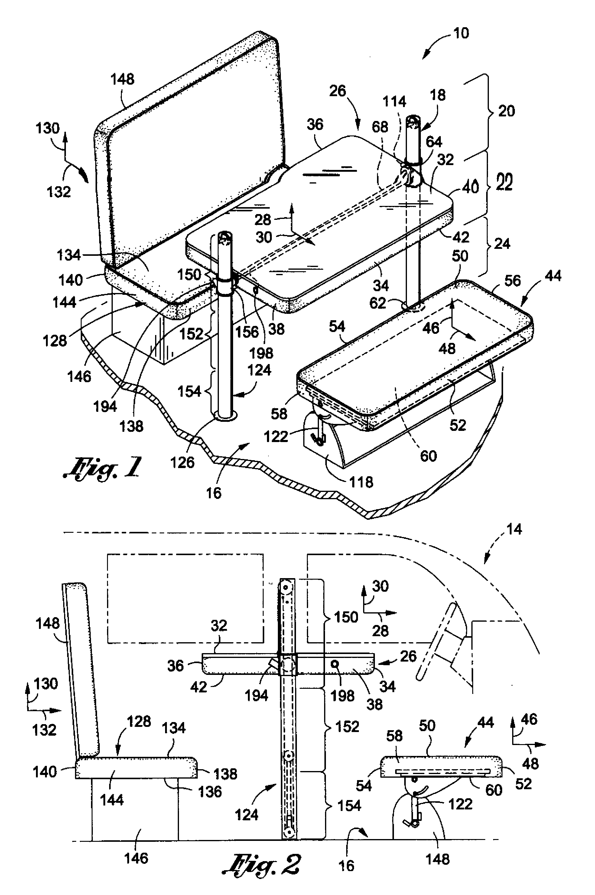 Multipurpose vehicle furniture system