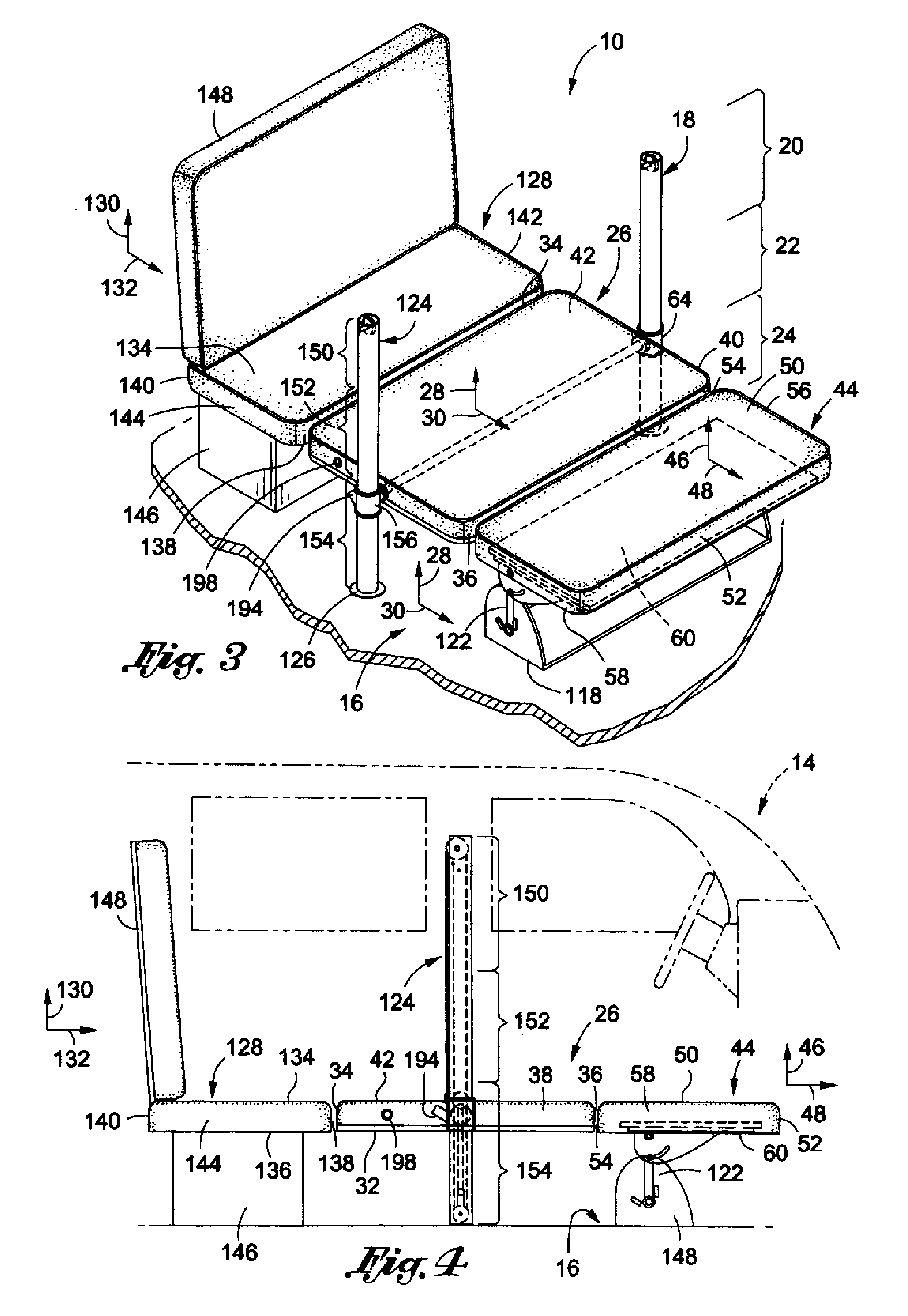 Multipurpose vehicle furniture system