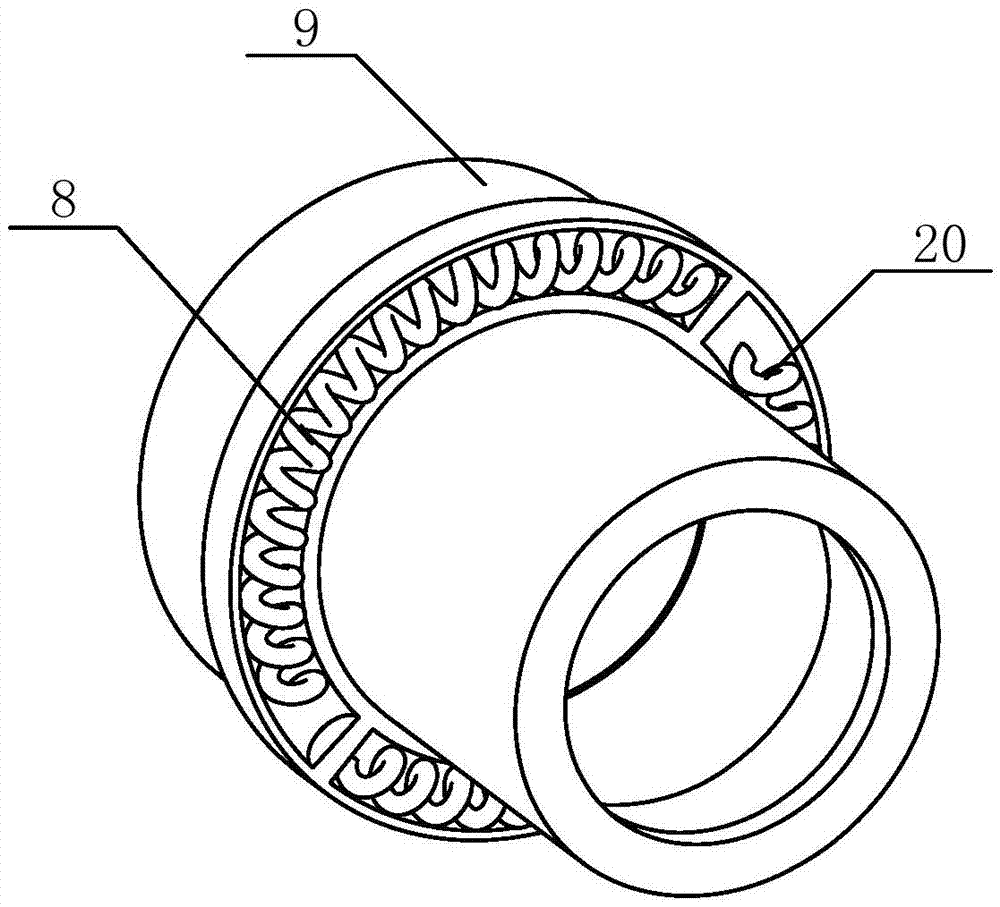 Swing joint for realizing force balance and mechanism limit by using internal bending springs