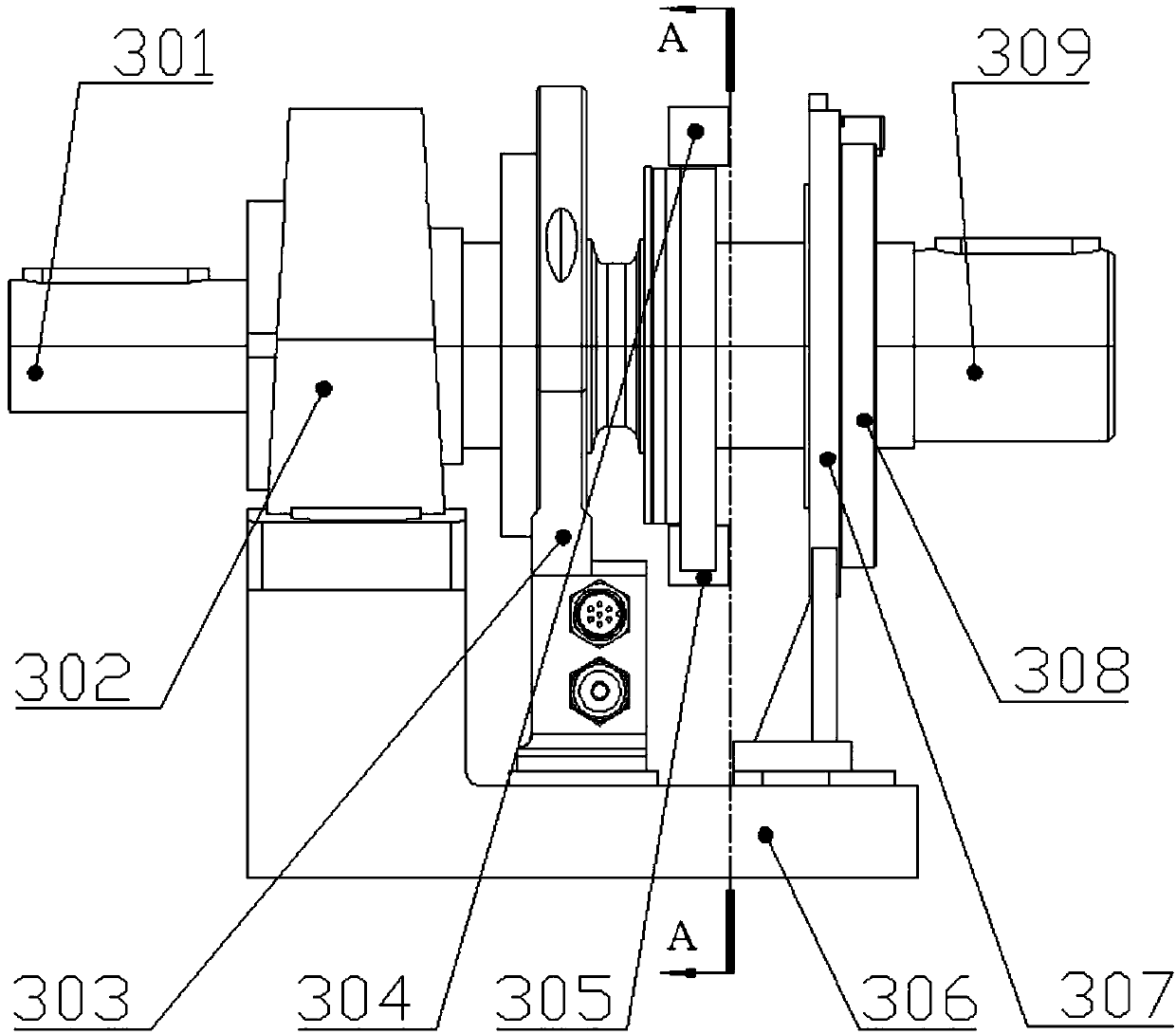 A rear-drive vehicle gearbox transmission error detection test bench and comprehensive testing method