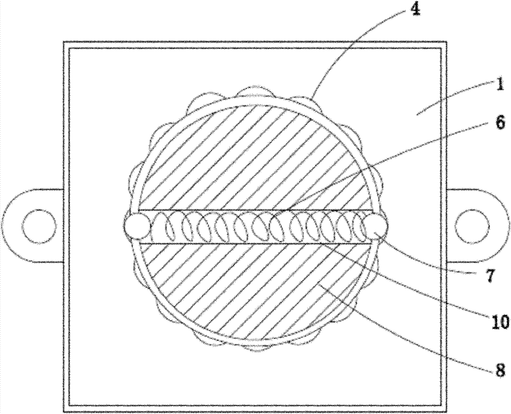 22.5-degree square rotary switch