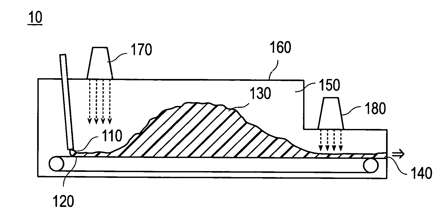 Method for continuous production of water-absorbent resin