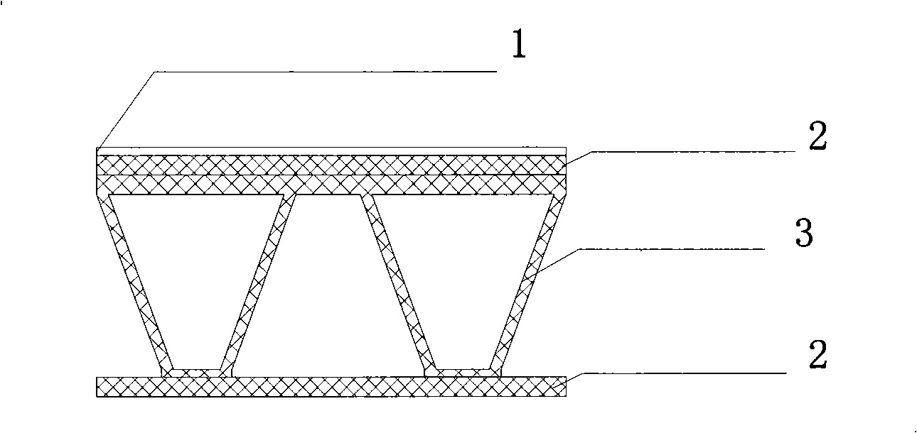 Laminated paper honeycomb composite material and preparation method thereof