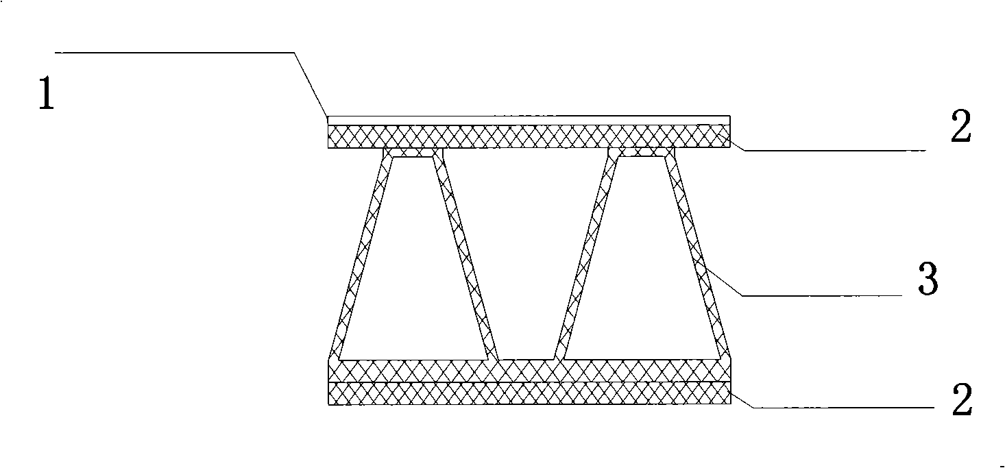 Laminated paper honeycomb composite material and preparation method thereof