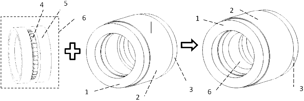 Through type permanent magnetizer and magnetic flux leakage testing probe formed by permanent magnetizer