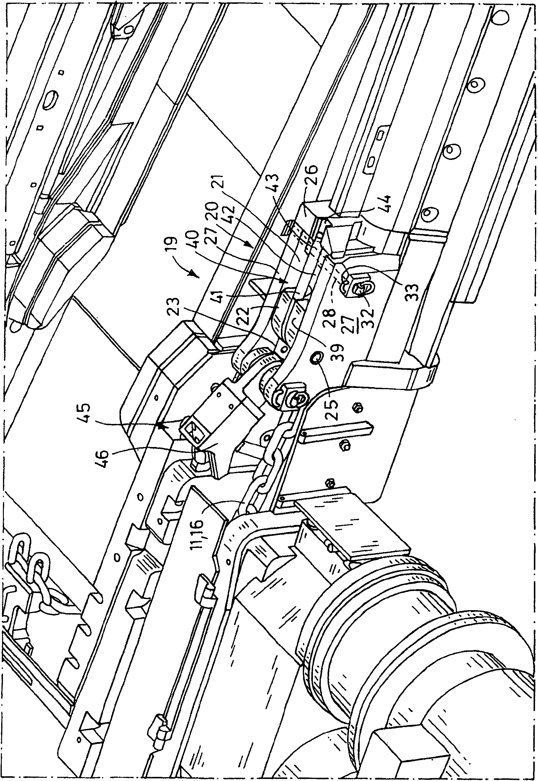 Chain guide structure of mining machine