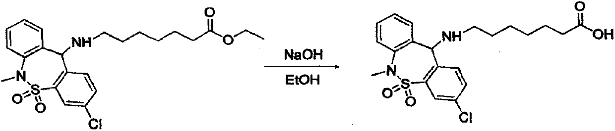 Synthesis method of tianeptine sodium