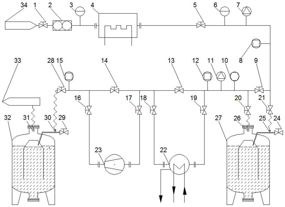 Device for online vacuum drying and regeneration of activated carbon of retention bed of nuclear power unit